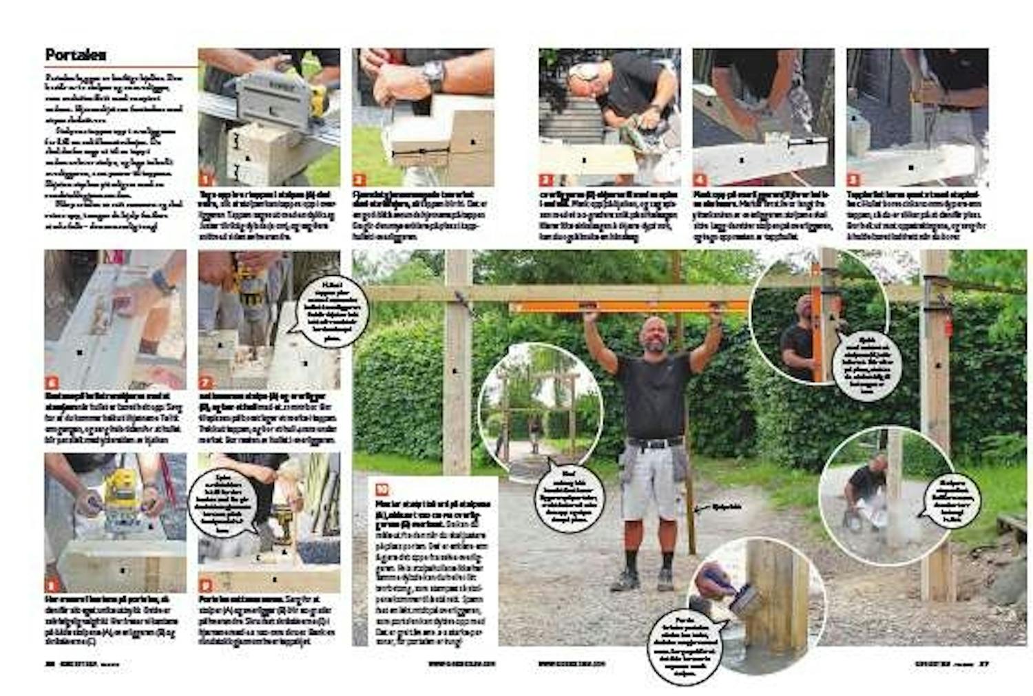 Bygge port til innkjørsel Bygge port til innkjørsel